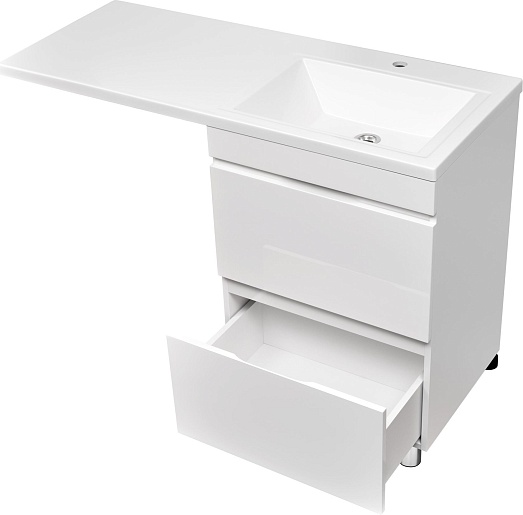 Stella Polare Тумба с раковиной под стиральную машину Аруна Памелла 120 R белая – картинка-5